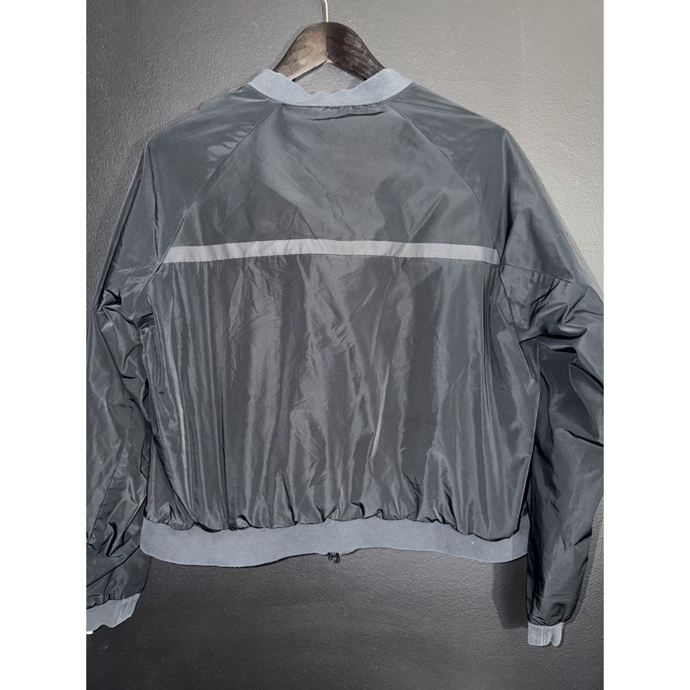 Nike Jacket Womens L Black Bomber Lightweight Windbreaker NSW Tech Pack Swoosh - Picture 2 of 7